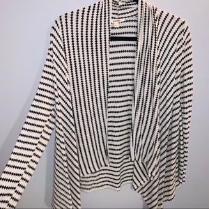 B&W Long Sleeve Cardigan